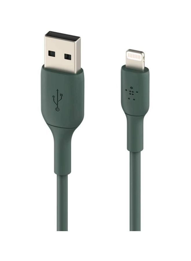 Boost Lightning To USB-A Data Sync Charging Cable Midnight Green