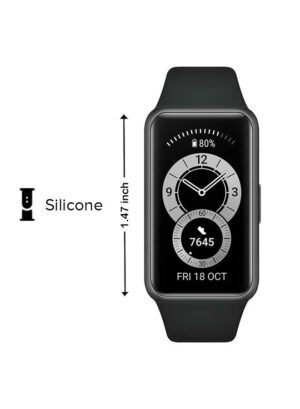 Band 6 All-Day SPO2 Monitoring Fullview Display 2 Weeks Battery Life 1.47 inch Graphite Black