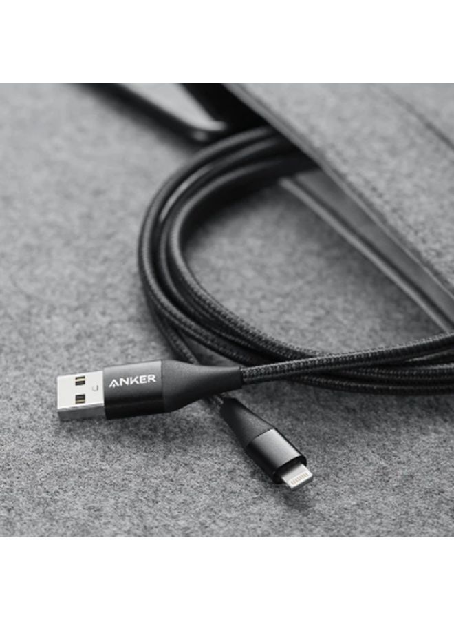 USB Cable With Lighting Connector Black