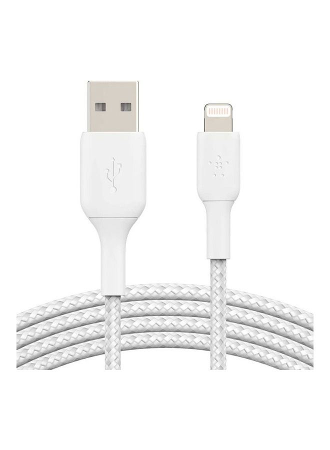 BoostCharge Braided Lightning Cable 3M White